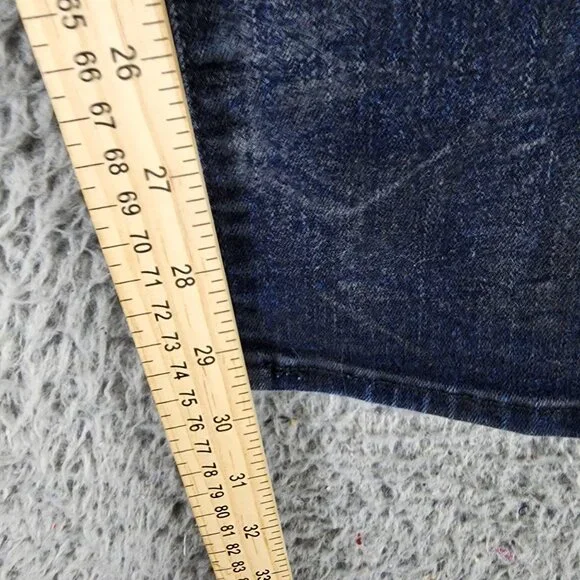 Levi's Jeans Womens 28 Dark Wash Stretch Mid Rise Demi Curve Skinny *GUC* - Picture 7 of 13